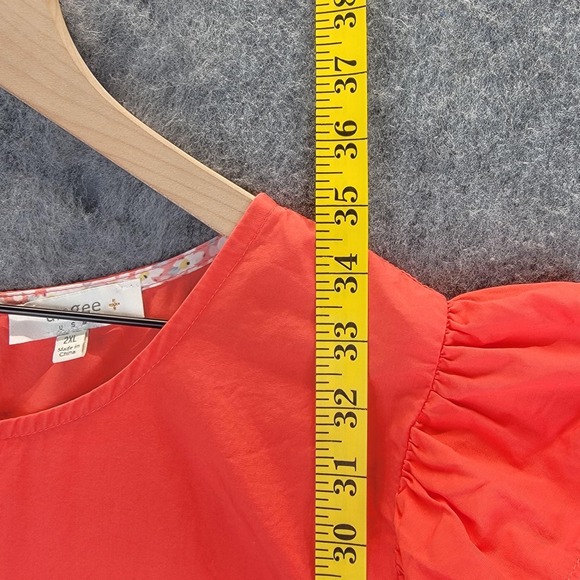 Umgee Dress Womens 2XL Tiered Ruffle Sleeve Babydoll Lightweight Flowy Resort - Picture 9 of 10